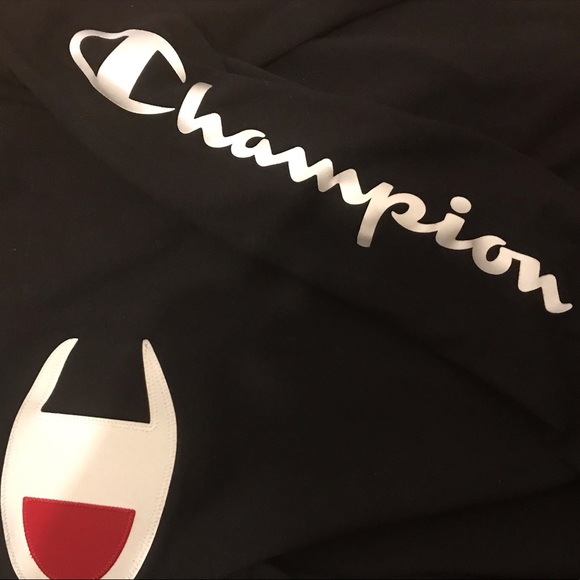 NWOT Champion Black Long Sleeve - Picture 3 of 5